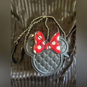 Disney Loungefly Minnie Mouse Quilted Crossbody Bag